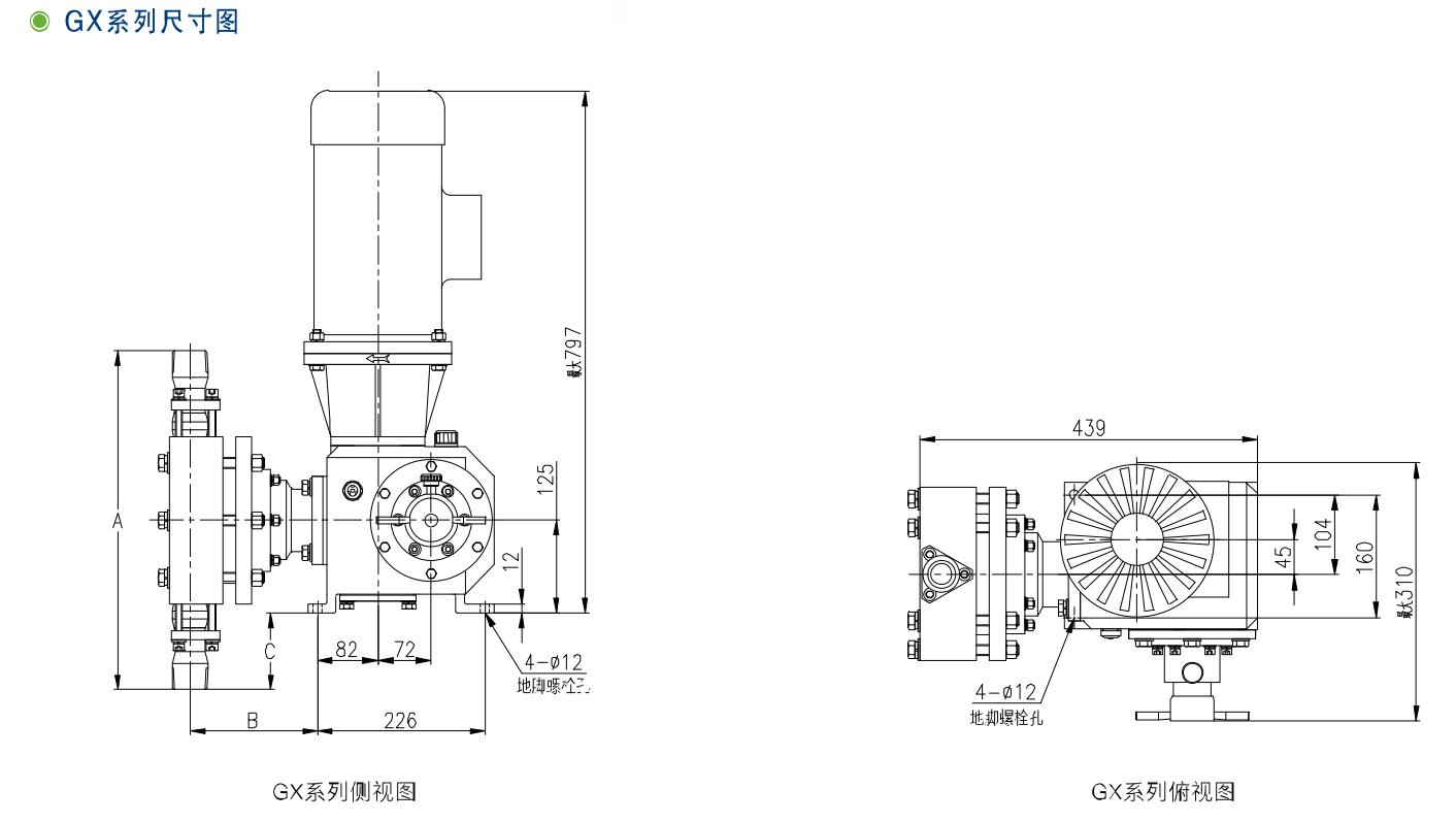 GX、2GX系列機械隔膜計量泵